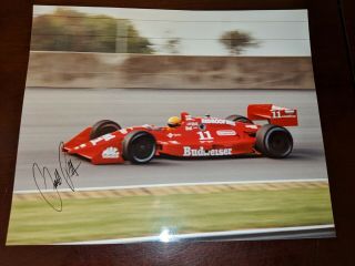 1992 Scott Pruett Signed Truesport Budweiser Racing 11 Indianapolis 500 Photo