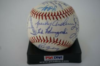 1976 Cincinnati Reds World Series Champs Signed Baseball Psa Dna