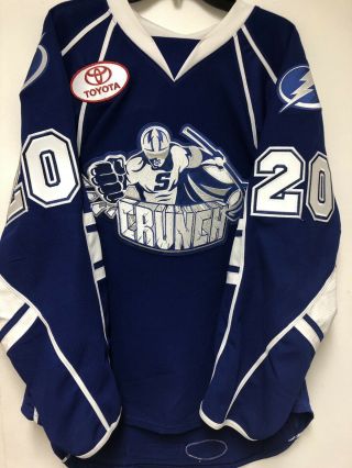 Syracuse Crunch Game Ahl Authentic Jersey Tampa Bay Lightning Size 56