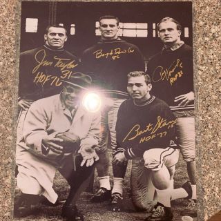 Packers Bart Starr Jim Taylor Paul Hornung & Boyd Dowler Signed 16x20 Photo Jsa