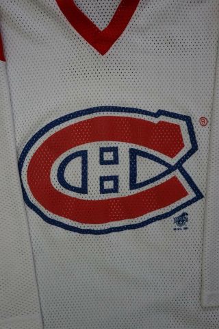 Vintage 90s MONTREAL CANADIENS Hockey Jersey Made in Canada ADULT LARGE 3