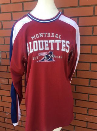 Cfl Montreal Alouettes Jersey Style Shirt Size Small