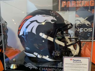 Peyton Manning Signed Authentic Denver Broncos Fs Speed Helmet Manning Hologram