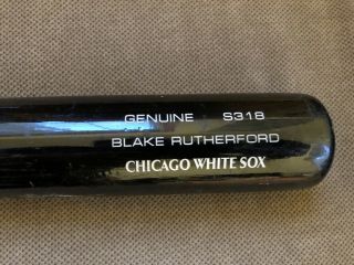 Blake Rutherford Game Cracked Louisville Slugger Bat White Sox Prospect