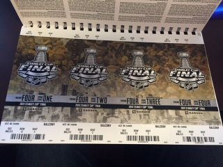 Commemorative 2019 Stanley Cup Finals Games 1,  2,  5 And Game 7 Ticket Stubs