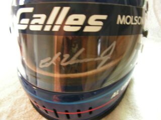 Al Unser Jr Worn Helmet Signed Indy 500 Cart Champ Car Indycar IROC Nascar 2