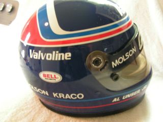 Al Unser Jr Worn Helmet Signed Indy 500 Cart Champ Car Indycar IROC Nascar 3