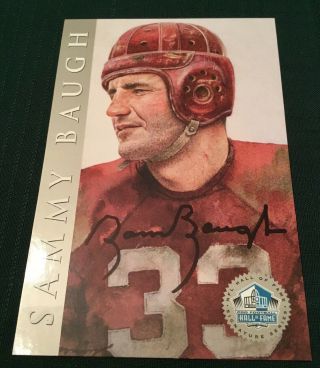 1998 Platinum Hof Signature Series Sammy Baugh Redskins Autograph /2500