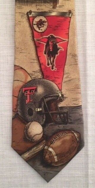 Texas Tech University Red Raiders Mens Silk Neck Tie by Eagles Wings Sports 3