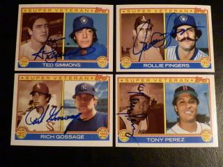Rich Goose Gossage 1983 Topps 241 Autographed Hof York Yankees 