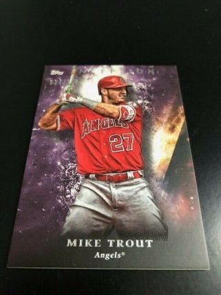 2018 Topps Inception Mike Trout Purple 24/150 Non - Auto Angels