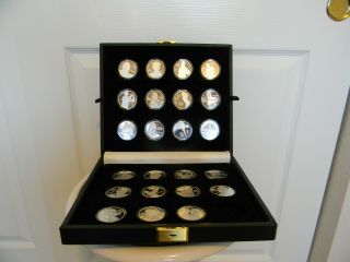 PGA World Golf HALL of FAME 23 Silver Coin w/case.  999 silver 1 oz.  each coin 2