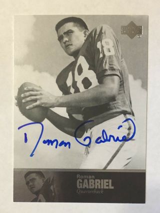 Roman Gabriel 2011 Upper Deck College Football Legends Auto Autograph Card 12