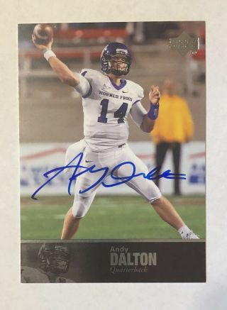 Andy Dalton 2011 Upper Deck College Football Legends Auto Autograph Card 97