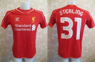 Liverpool 31 Sterling 2014/2015 Home Uefa Cl Size S Shirt Jersey Maglia Trikot
