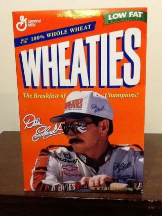 1997 Dale Earnhardt Sr Team Wheaties Select Nascar Cereal Box