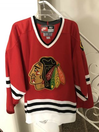 Chicago Blackhawks - Red - Nike Authentic Jersey - Size 52