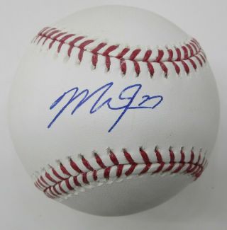 Mike Trout Signed / Autographed Ball Major League Baseball Snow White