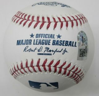 Mike Trout Signed / Autographed Ball Major League Baseball Snow White 2