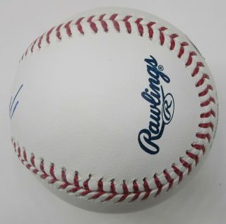 Mike Trout Signed / Autographed Ball Major League Baseball Snow White 5
