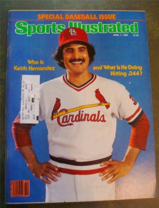 Sports Illustrated Keith Hernandez Hitting.  344 Baseball Issue April 7 1980