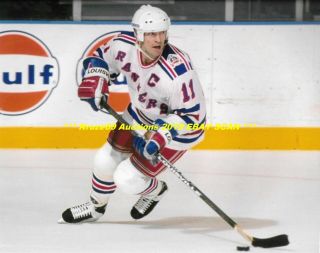 Mark Messier In Action 1994 Stanley Cup Finals 8x10 Photo York Rangers Hof