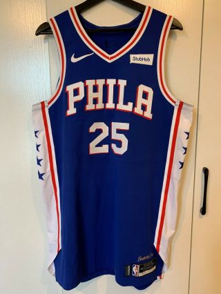 Ben Simmons Philadelphia 76ers Game Worn Jersey Photomatched 2