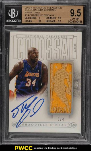 2013 National Treasures Shaquille O 
