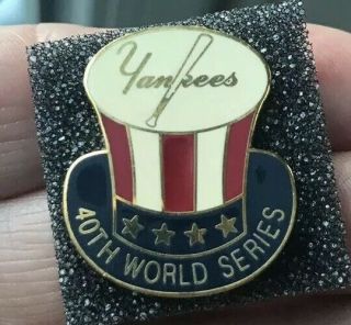 2009 York Yankees Official World Series Press Pin Mlb Baseball