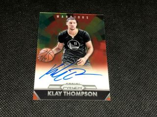 2015 - 16 Panini Prizm Klay Thompson Auto Autograph /150 Golden State Warriors