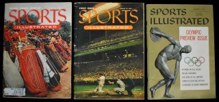 1954 Sports Illustrated Run 1 2 4 5 6 & Olympic Preview w Baseball Cards (7 pc) 6