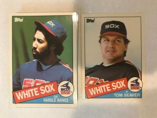 Chicago White Sox 1985 Topps Tiffany Team Set