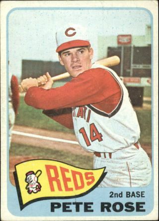 1965 Topps Baseball Card 207 Pete Rose - Vg - Ex