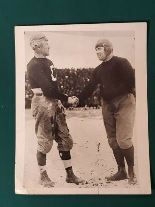 Jim Thorpe - Canton Bulldogs - Type 1 Press Photo - With Brickley Of Massillon