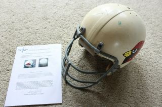 Tom Banks 1972 St.  Louis Cardinals NFL Game Helmet,  w/ 11