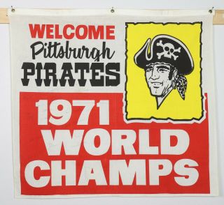 1971 Pittsburgh Pirates World Championship Team Banner
