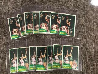 (7) Kevin Mchale 1981 - 82 Topps Rc (7) Larry Bird In Action Vending Box Fresh