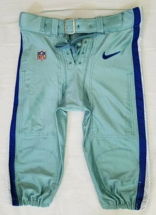 Dallas Cowboys Nfl Locker Room Issued Football Pants - Size 34 Short With Belt