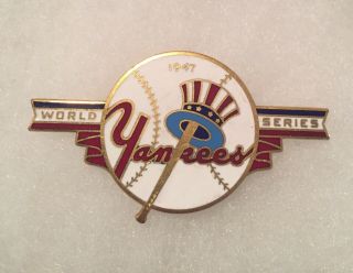 1947 York Yankees World Series Press Pin Near
