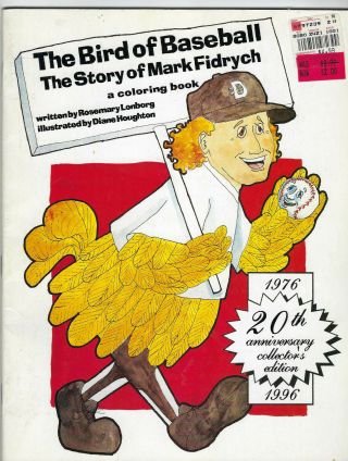 Mark Fidrych - The Bird Of Baseball Coloring Book