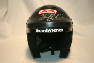 Dale Earnhardt Sr.  Autographed Simpson Mini Helmet.  1/2 Scale.