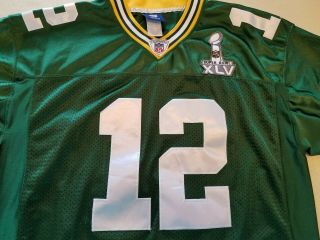 Reebok On Field Green Bay Packers Aaron Rodgers Sewn 12 Jersey Mens 50 Large NFL 2