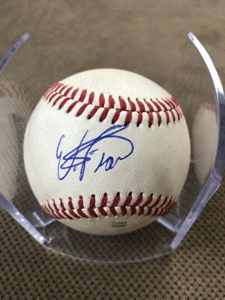 Wander Franco Signed Game 2019 Midwest League All Star Game Baseball Rays
