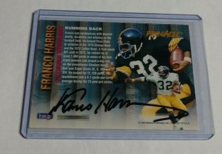 R12,  059 - Franco Harris - 1994 Pinnacle - Autograph - Steelers -
