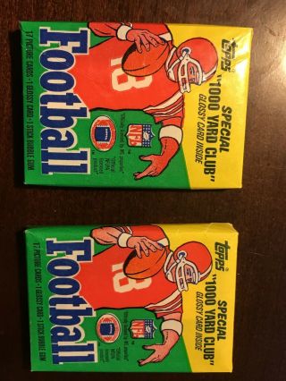 Two (2) 1986 Topps Football Wax Packs