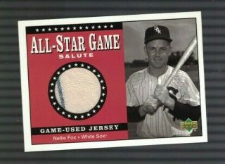 Nellie Fox Chicago White Sox 2001 Upper Deck Game Jersey Card
