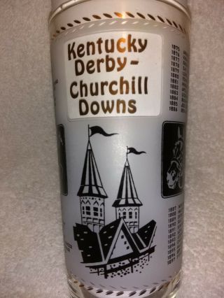 Vintage 1967 Kentucky Derby Julep Glass Churchill Downs Souvenir.