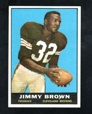 Jim Brown 1961 Topps Card 71 Nr - Mt Cleveland Browns