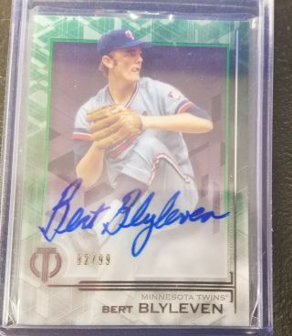 2019 Topps Tribute Bert Blyleven On Card Auto 82/99 Twins
