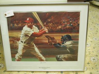 Stan Musial Signed Lithograph 1976 Sports Illustrated